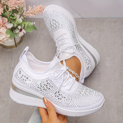 ð¥Last Day Promotion 70% OFF - Women's Casual Fashion Breathable Rhinestone-Embellished Orthopaedic Sneakers