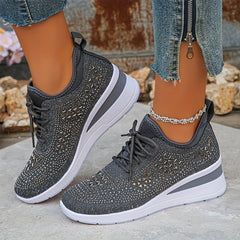 ð¥Last Day Promotion 70% OFF - Women's Casual Fashion Breathable Rhinestone-Embellished Orthopaedic Sneakers