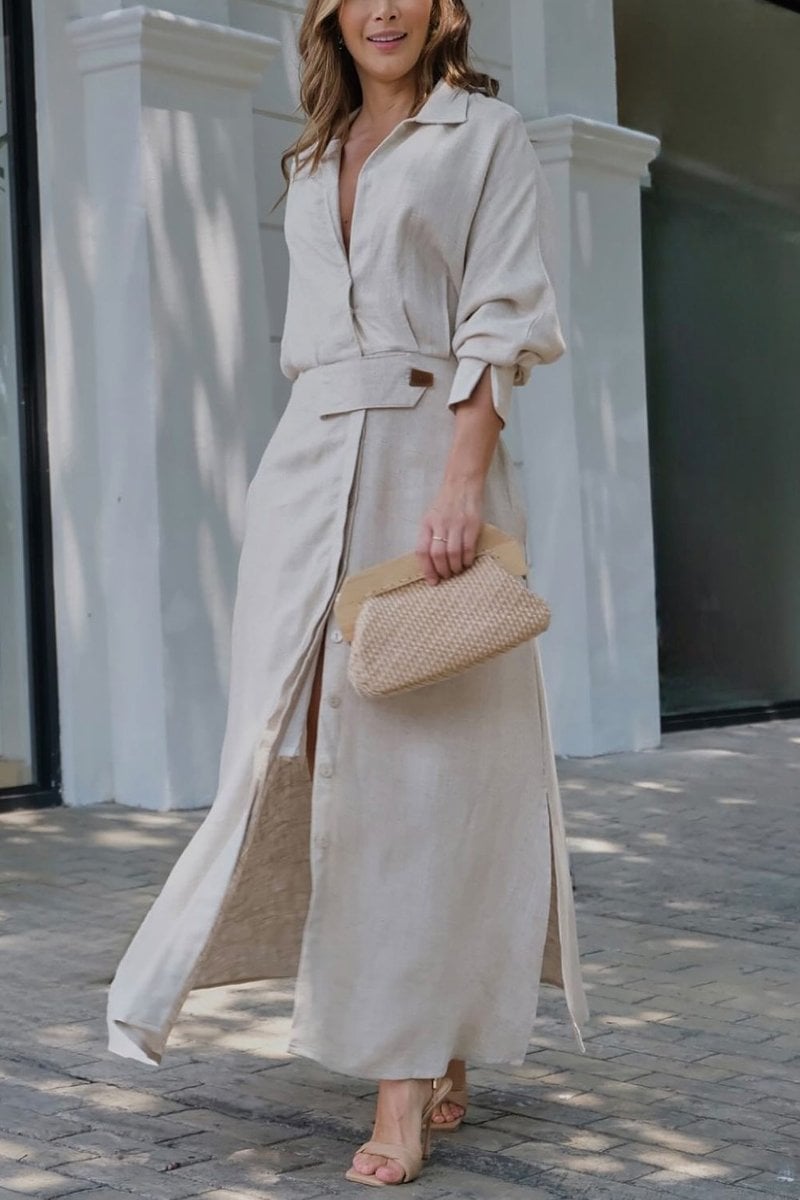 2025 Solid color maxi dress (Upgraded Version)