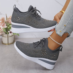 ð¥Last Day Promotion 70% OFF - Women's Casual Fashion Breathable Rhinestone-Embellished Orthopaedic Sneakers