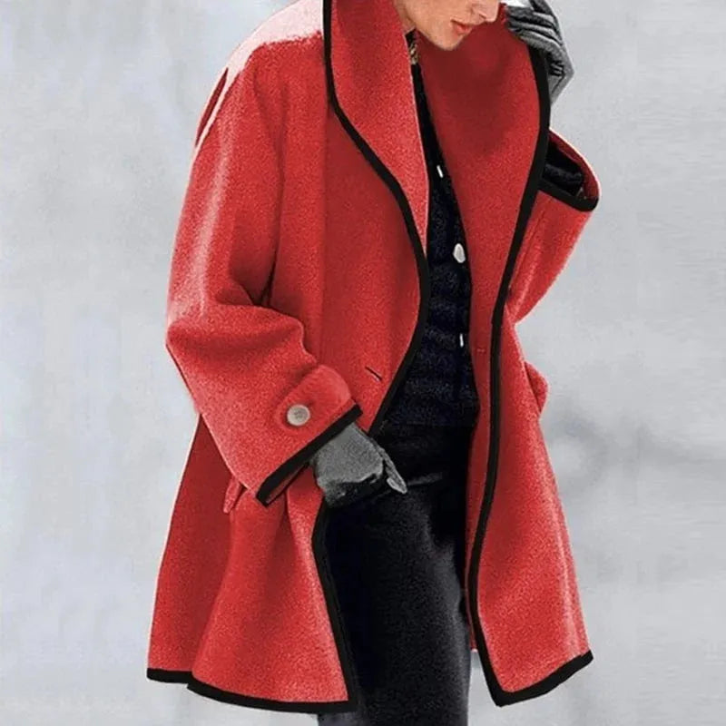 Women's Casual Button Oversized Hooded Coat