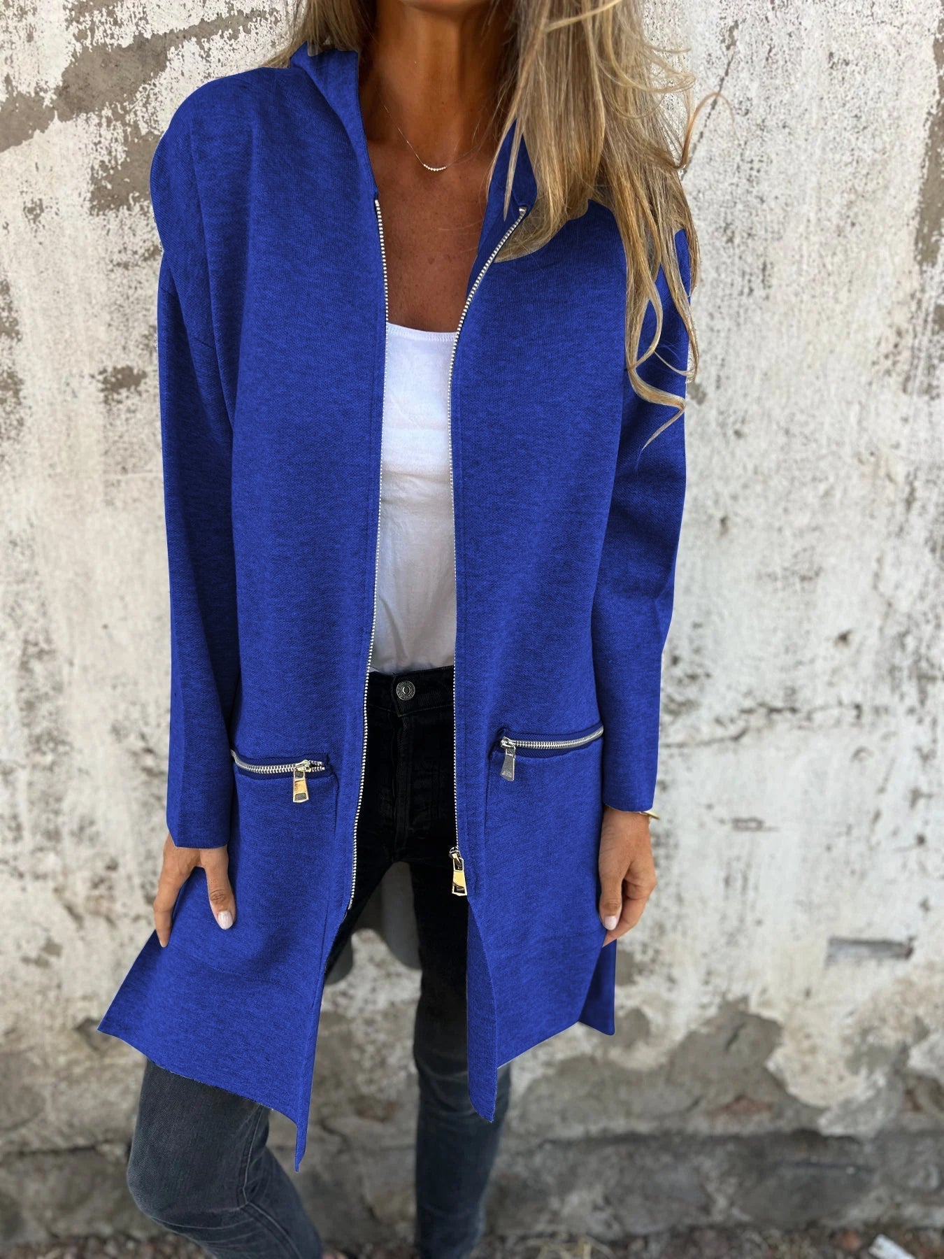 CLEARANCE SALE🔥 Zipper Long Sleeve Hooded Jacket