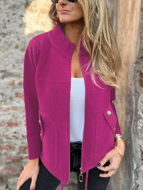 CLEARANCE🔥 Casual Zipper Drawstring Jacket